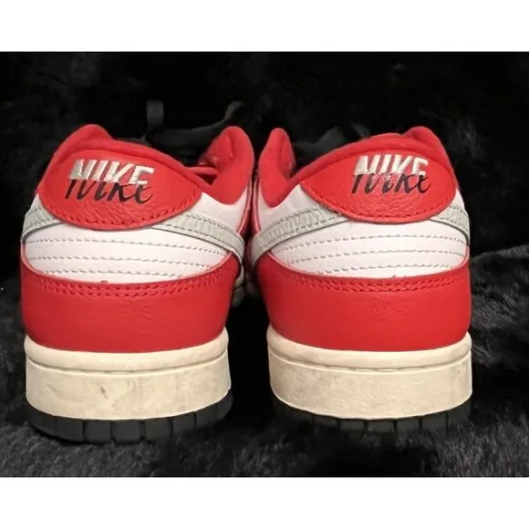 Nike Dunk Low Retro PRM Chicago Split Red Black DZ2536-600 Men's Size 9.5