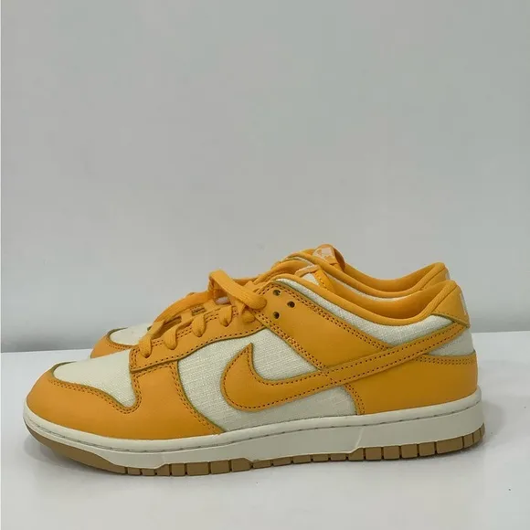 Nike Dunk Low Retro PRM White University Gold Shoes Sneaker HF4867-739 Size 10.5