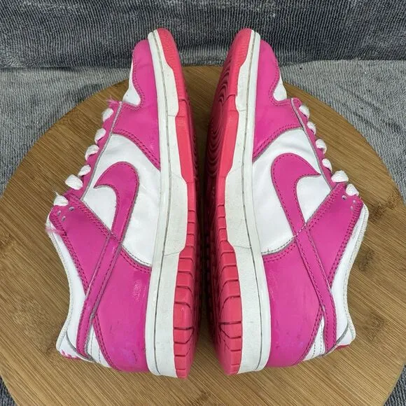 Nike Dunk Low Shoes Girls Size 4Y Pink Fuchsia Basketball Street Sneakers