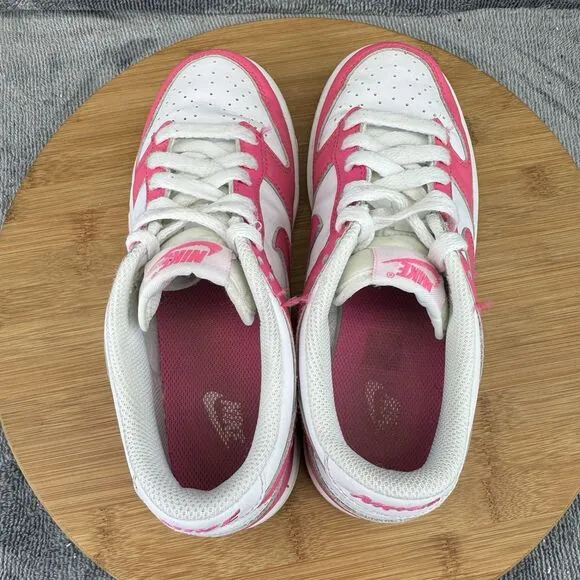 Nike Dunk Low Shoes Girls Size 4Y Pink Fuchsia Basketball Street Sneakers