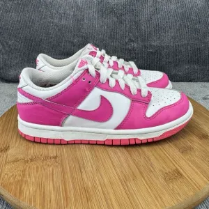 Nike Dunk Low Shoes Girls Size 4Y Pink Fuchsia Basketball Street Sneakers