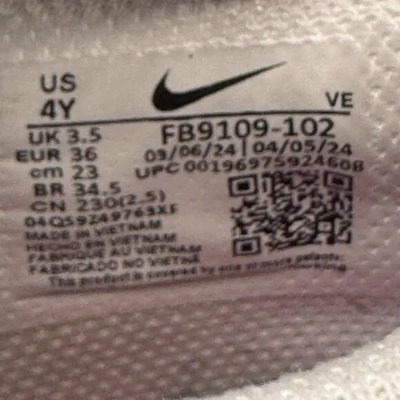 Nike Dunk Low Shoes Girls Size 4Y Pink Fuchsia Basketball Street Sneakers