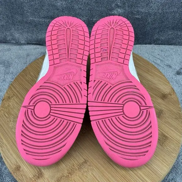 Nike Dunk Low Shoes Girls Size 4Y Pink Fuchsia Basketball Street Sneakers