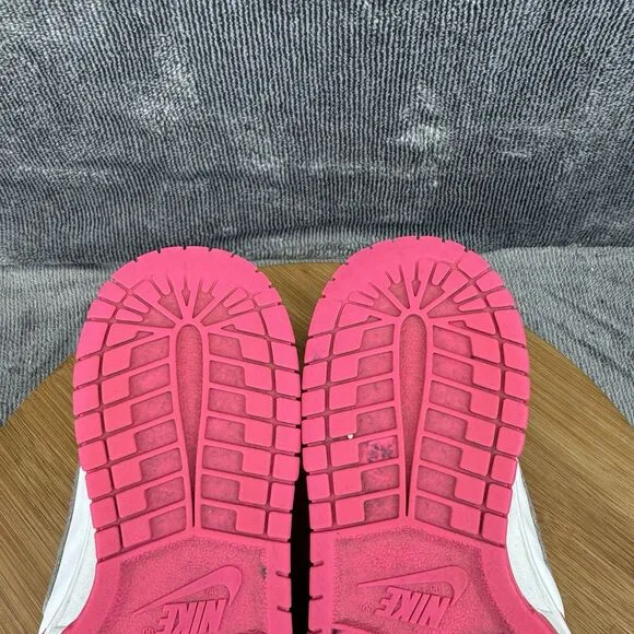 Nike Dunk Low Shoes Girls Size 4Y Pink Fuchsia Basketball Street Sneakers