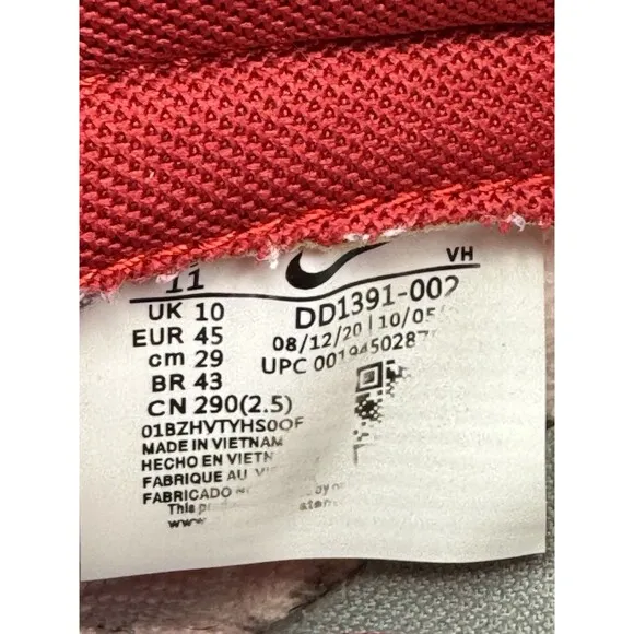 Nike Dunk Low SP UNLV Shoes Mens Size 11 Red Gray Basketball Street Sneakers
