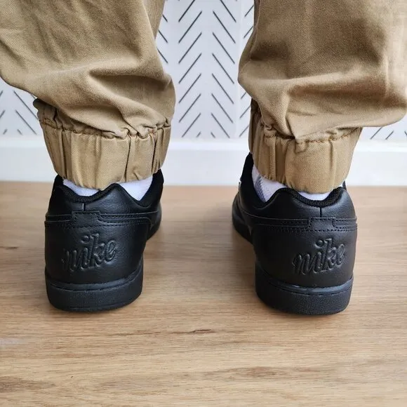 🤩Nike Ebernon Low Triple Black Athletic Basketball Men Shoes Sz 8 AQ1775-003