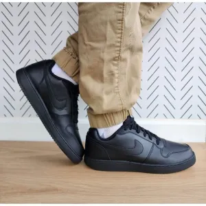 🤩Nike Ebernon Low Triple Black Athletic Basketball Men Shoes Sz 8 AQ1775-003