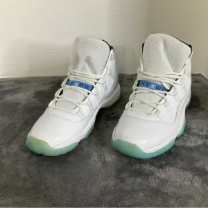 Nike Jordan 11 Retro Blue (378038-117) Boys Size 6.5 New With Imperfections
