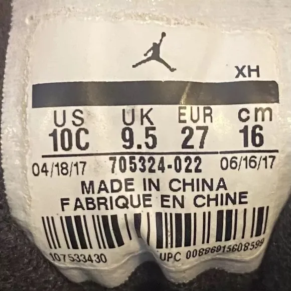 Nike Jordan Retro 1 Furry Rug‎ Rose Gold Toddler Shoes 10C Sneakers 705324-022