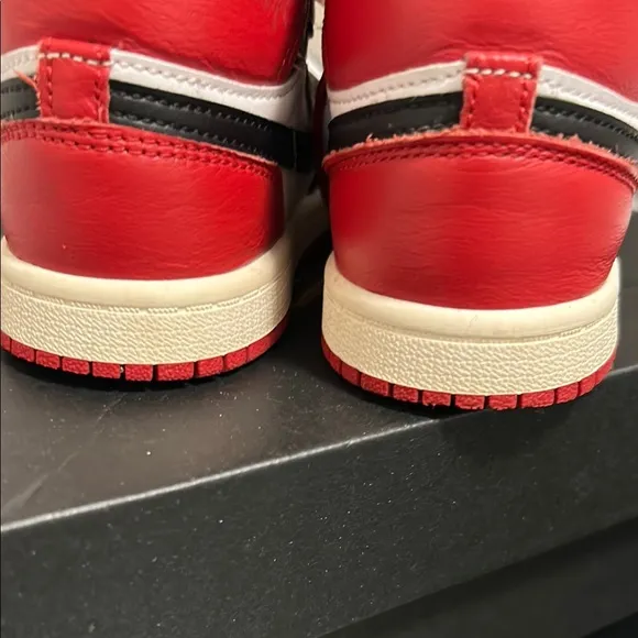 Nike Kids' Air Jordan 1 Retro High OG - Black, Red, and White