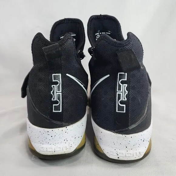 Nike LeBron 14 XIV‎ Black Ice Black White Shoes 852505-002 Retro Men's Size 12