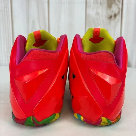 Nike LeBron Fruity Pebbles Sneakers Colorful Lace Up Unisex Tennis Shoe Sz 5.5Y