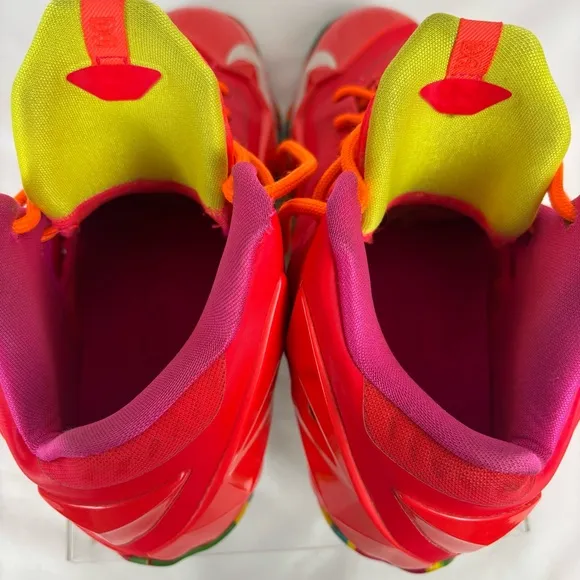 Nike LeBron Fruity Pebbles Sneakers Colorful Lace Up Unisex Tennis Shoe Sz 5.5Y