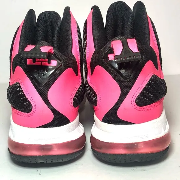 Nike Lebron James LBJ 9GS Laser Pink Basketball Shoes 472664-600 Youth Sz 7 Y