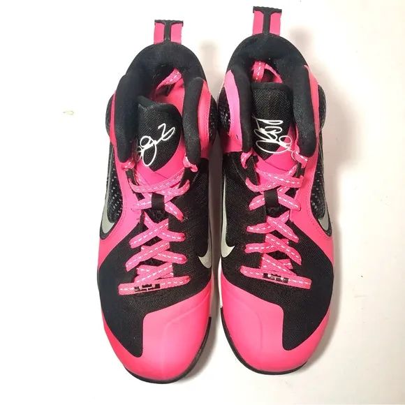 Nike Lebron James LBJ 9GS Laser Pink Basketball Shoes 472664-600 Youth Sz 7 Y