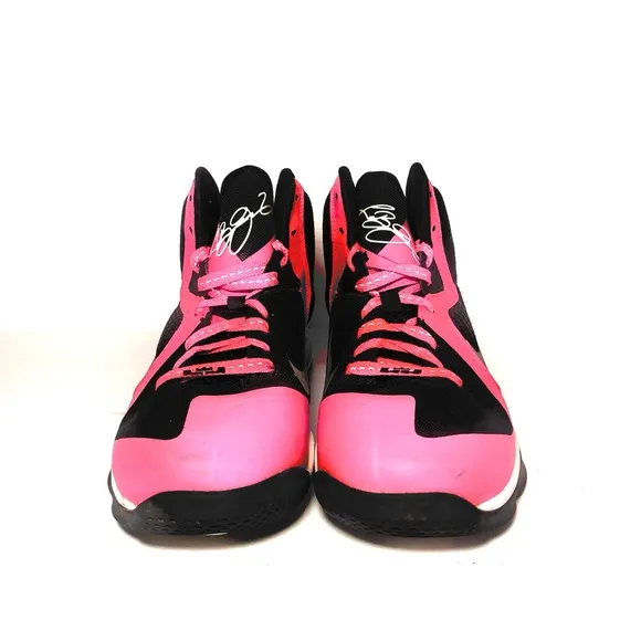 Nike Lebron James LBJ 9GS Laser Pink Basketball Shoes 472664-600 Youth Sz 7 Y