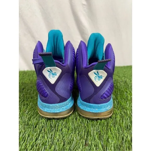 Nike LeBron 9 Summit Lake Hornets Size 9 Very Good Used Condition