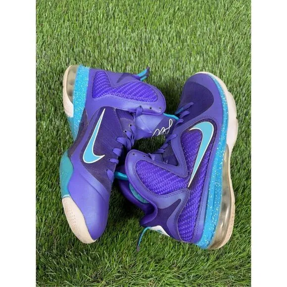 Nike LeBron 9 Summit Lake Hornets Size 9 Very Good Used Condition