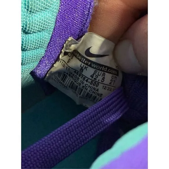 Nike LeBron 9 Summit Lake Hornets Size 9 Very Good Used Condition