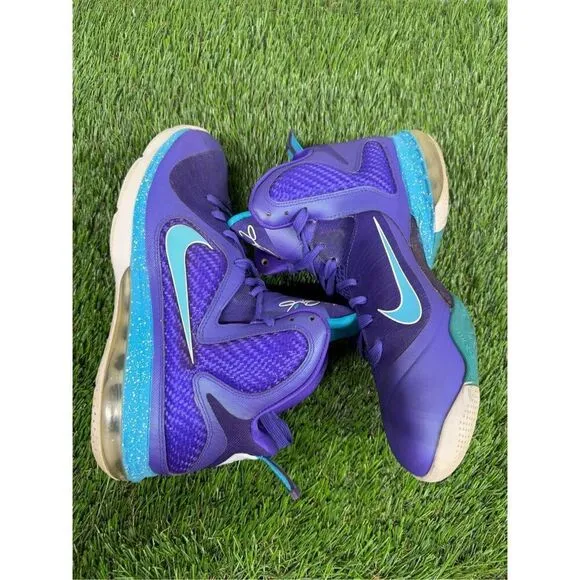 Nike LeBron 9 Summit Lake Hornets Size 9 Very Good Used Condition