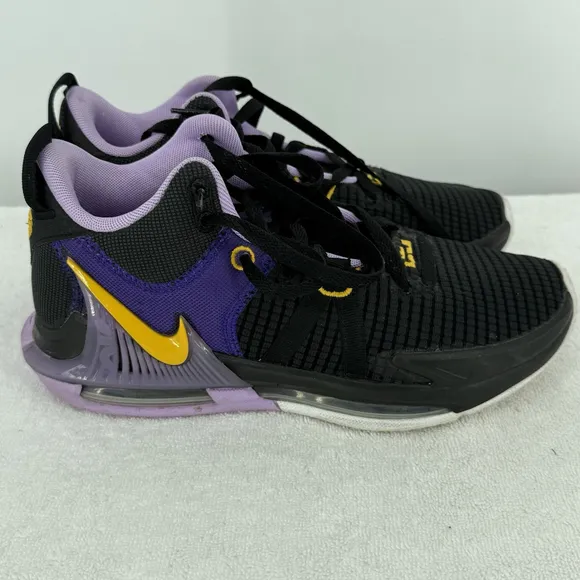 Nike Men's LeBron Witness 7 Black/Univ.Gold Basketball Shoes DM1123-002 Size 8