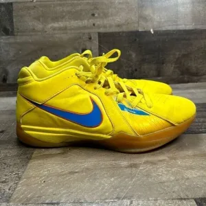 Nike Men’s Size 11 KD III 3 Low Christmas Basketball Shoes Yellow Blue Retro