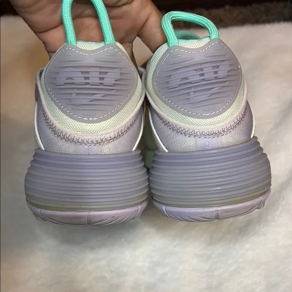 Nike Orange Green Sneakers with Fashion-Forward Design