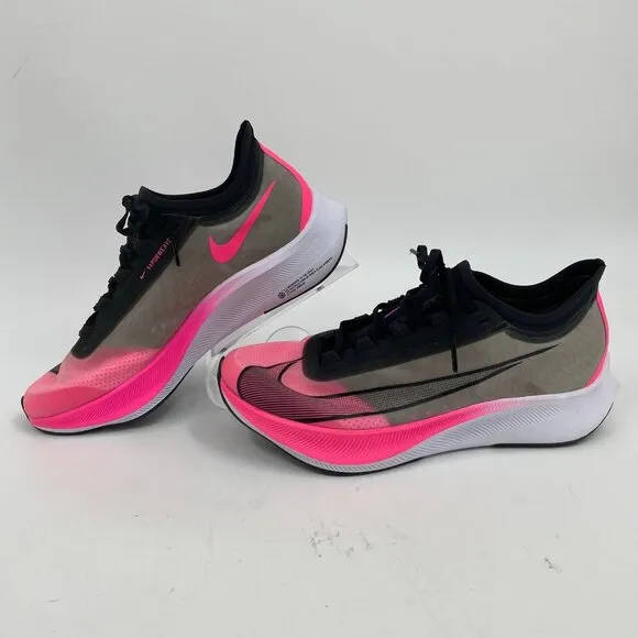 Nike Pink Black Zoom Fly 3 Sneakers | Men's Size 8