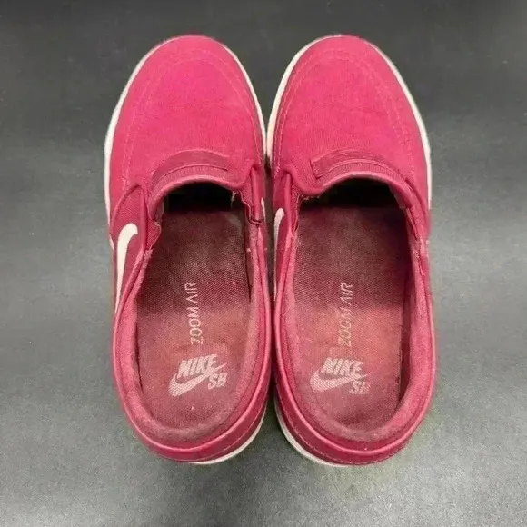 Nike Red SB STEFAN JANOSKI Men's 5 Womens 6.5 Skateboard Slip Ons 881145-619 GUC