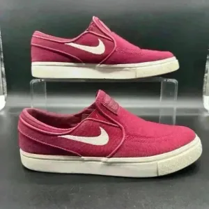 Nike Red SB STEFAN JANOSKI Men's 5 Womens 6.5 Skateboard Slip Ons 881145-619 GUC