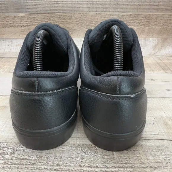 Nike SB Satire L Skateboard Sneakers Mens Size 10.5 10 1/2 Black Leather Shoes