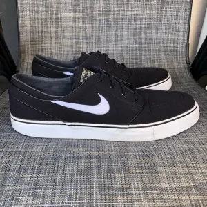 Nike Skateboard Zoom Stefan Janoski Sneakers Black Canvas Shoes Men's size 12