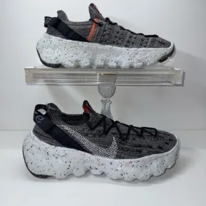 Nike Space Hippie Gray and Black Athletic Shoes with Textured Upper