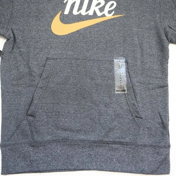 Nike Sportswear Heritage Pullover Hoodie Gray Basketball Sport
