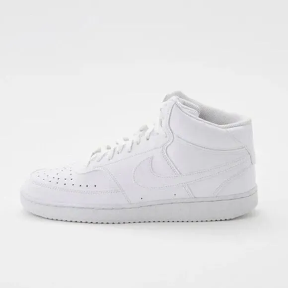 Nike Triple White Court Vision Shoes Mid Men’s Size 12
