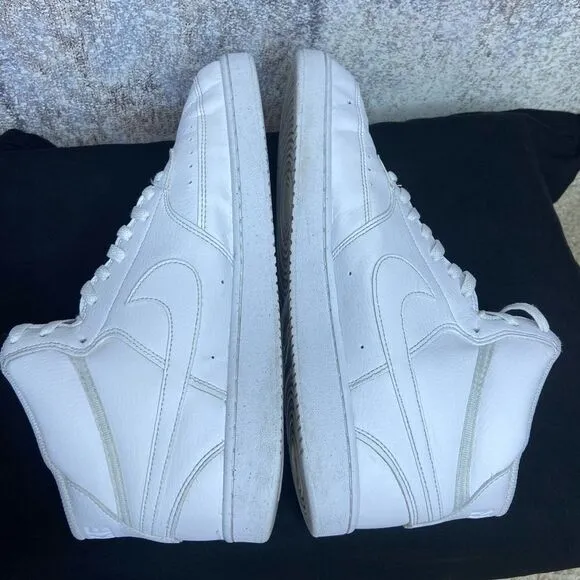 Nike Triple White Court Vision Shoes Mid Men’s Size 12