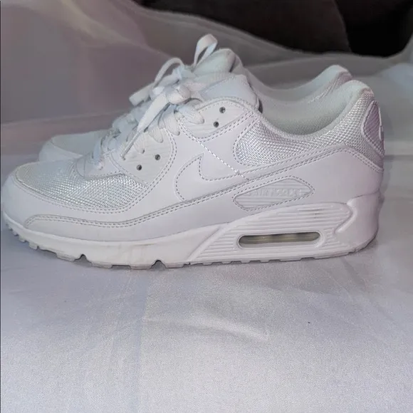 Nike White Sneakers with Iconic Air Max Design