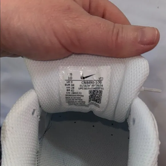 Nike White Sneakers with Iconic Air Max Design