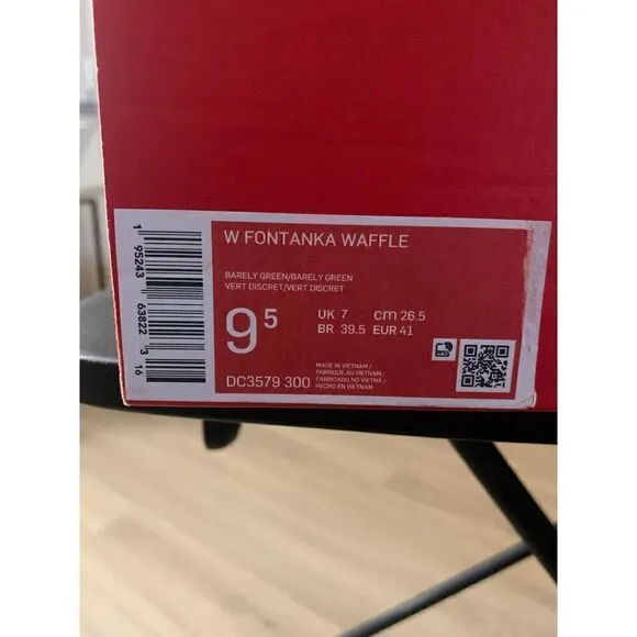 Nike Wmns Fontanka Waffle Green Grey Red Women Casual Lifestyle Shoes DC3579-300