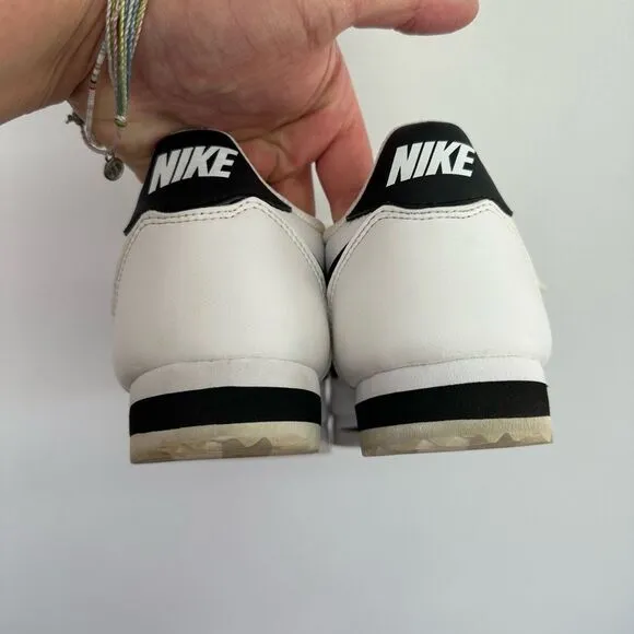 Nike Women’s Classic Cortez Panda Black and White Skinny Tennis Shoes