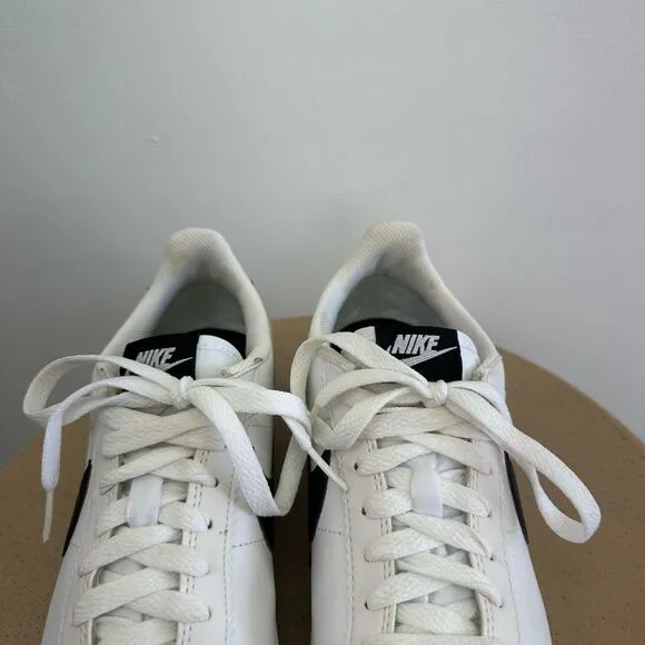 Nike Women’s Classic Cortez Panda Black and White Skinny Tennis Shoes