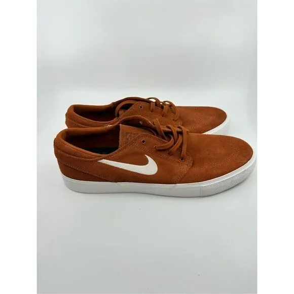 Nike Zoom Air Stefan Janoski Men’s 12 Brown Swoosh Skateboard Shoes AQ7475-203