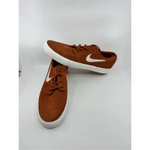 Nike Zoom Air Stefan Janoski Men’s 12 Brown Swoosh Skateboard Shoes AQ7475-203