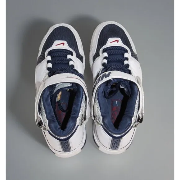 Nike Zoom LeBron 2 Retro 2022 Shoes USA Size 8.5 DR0826-100 Midnight Blue White