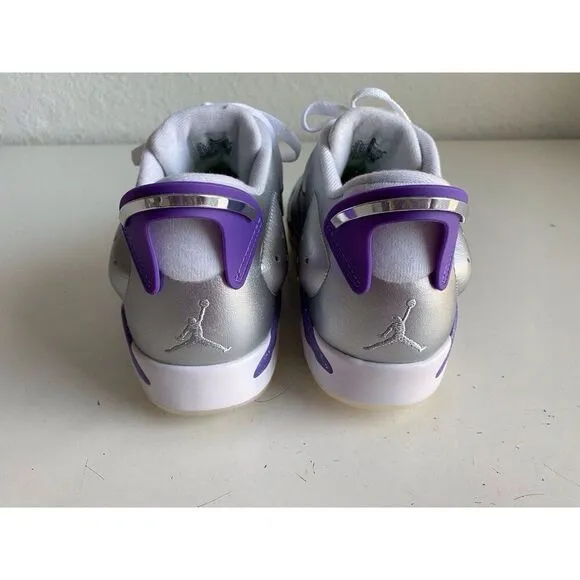 Nike Air Jordan Retro 6 NRG U23 Golf Purple Metallic Silver FD0205-055 Men 10.5