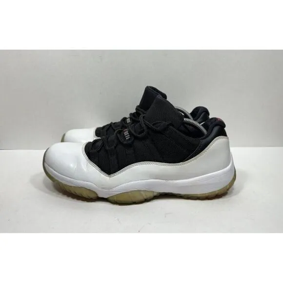 Nike Jordan 11 Retro Low Tuxedo Mens Size 11.5 White 528895-110 Sneakers Shoes