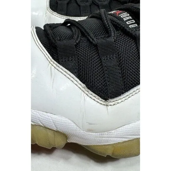 Nike Jordan 11 Retro Low Tuxedo Mens Size 11.5 White 528895-110 Sneakers Shoes