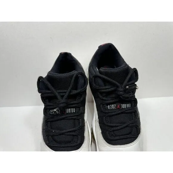 Nike Jordan 11 Retro Low Tuxedo Mens Size 7.5 White Sneakers Shoes 528895-110