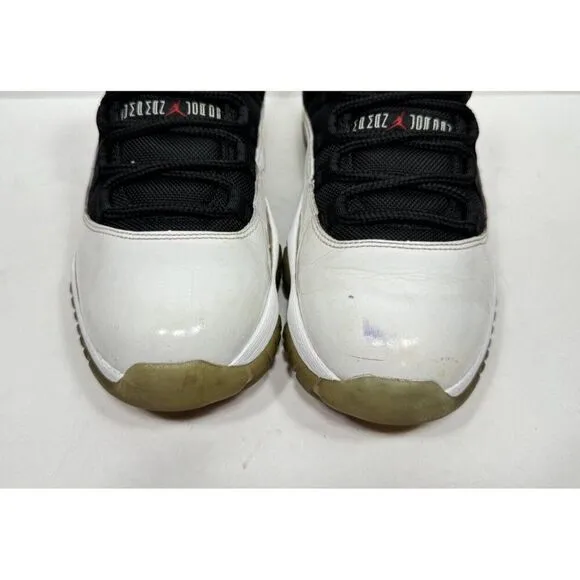 Nike Jordan 11 Retro Low Tuxedo Mens Size 7.5 White Sneakers Shoes 528895-110