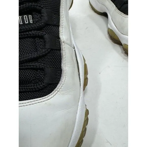 Nike Jordan 11 Retro Low Tuxedo Mens Size 7.5 White Sneakers Shoes 528895-110